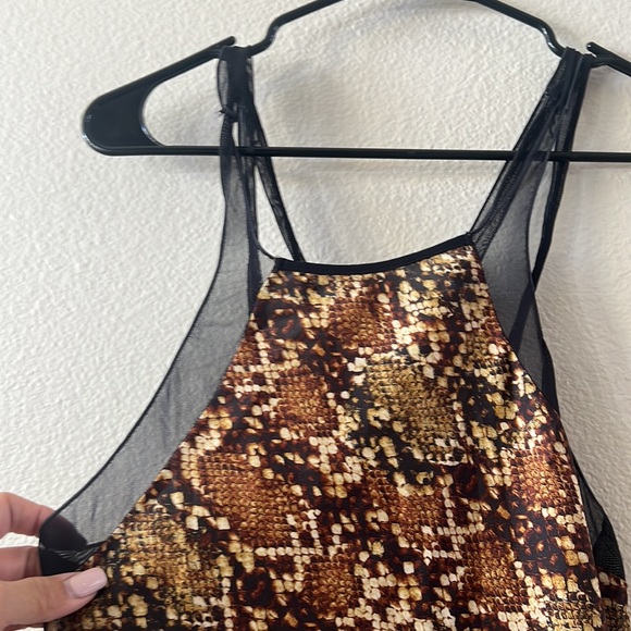 Intimately free snake print bodysuit. Size medium.New without tags. - Picture 2 of 7